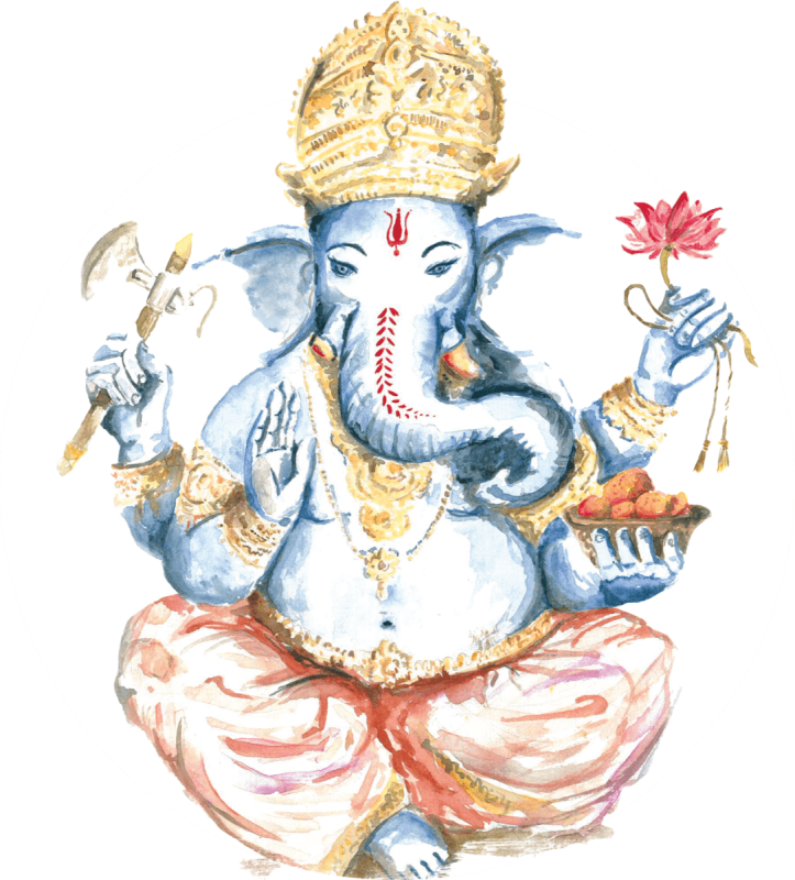 Ganesg avec cadre blanc